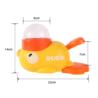Interactive Pet Treat Dispenser Toy - Duck & Whale Food Dispensing Puzzle Toy for Dogs & Cats