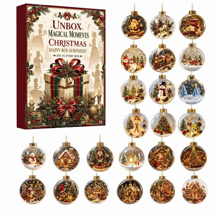 Christmas Acrylic Decorations Blind Box - 3mm Festive Santa, Gnome & Snowman Collectible Ornaments