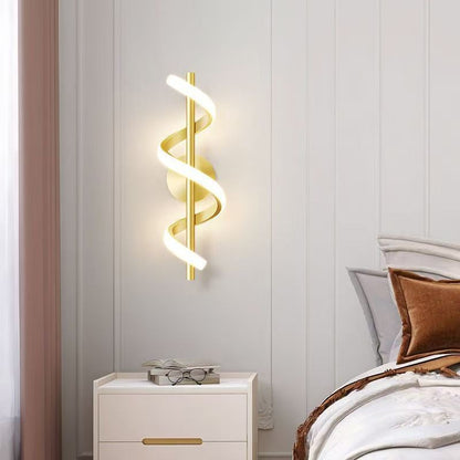 Modern Spiral LED Wall Light – Contemporary Indoor Wall Sconce