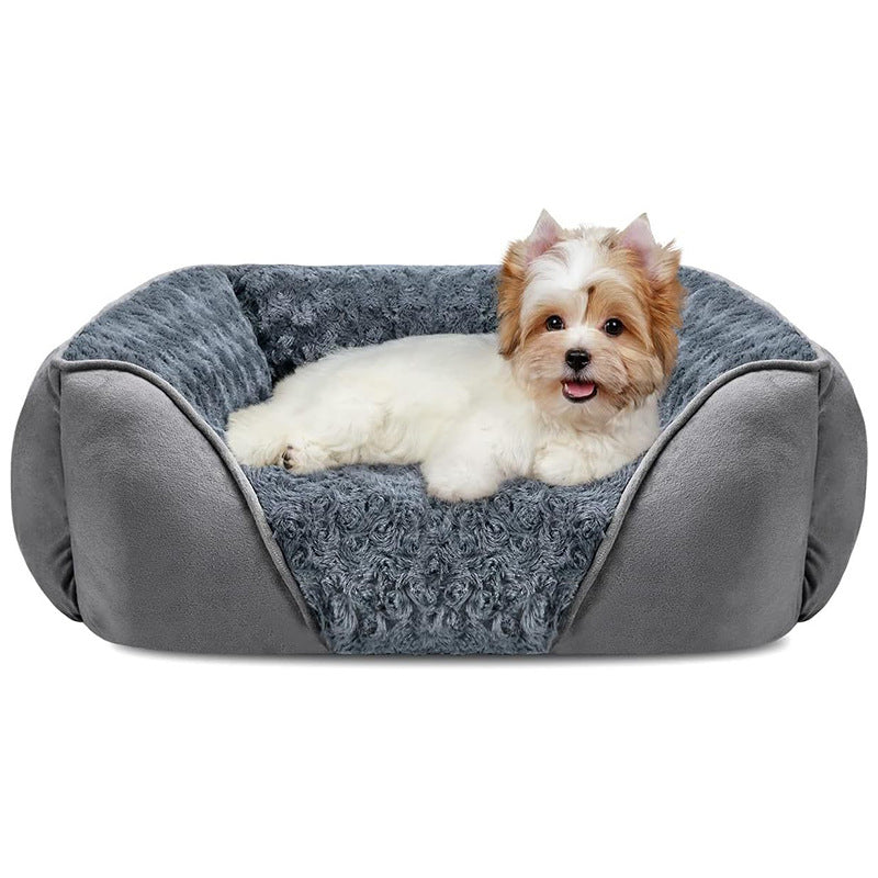 Luxury Plush Pet Bed–Washable Calming Dog & Cat Bed For All Sizes
