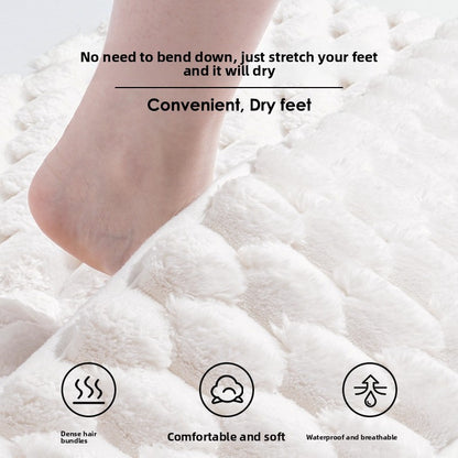 Memory Foam Bath Mat  Soft Non-Slip Quick Dry Absorbent Bathroom Floor Rug
