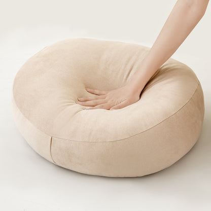 Plush Cloud Backrest Pillow - Soft Japanese Style Waist Support Cushion for Sofa, Bed & Office