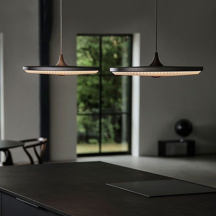 Nordic LED Pendant Light - Modern Scandinavian 40cm Hanging Dining Room Lamp