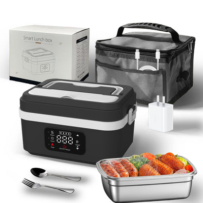 Portable Electric Lunch Box–USB Rechargeable Food Warmer with Stainless Steel Container