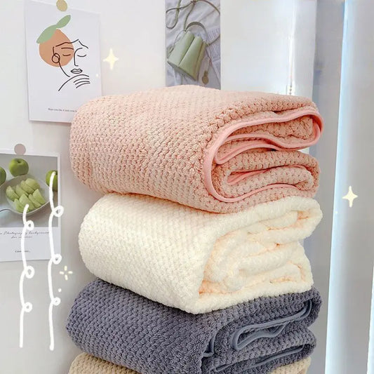 Soft Cotton Bath Towel 70x140cm-Quick Dry Absorbent Bathroom Towel-Lightweight Luxury Towels for Home & Beach