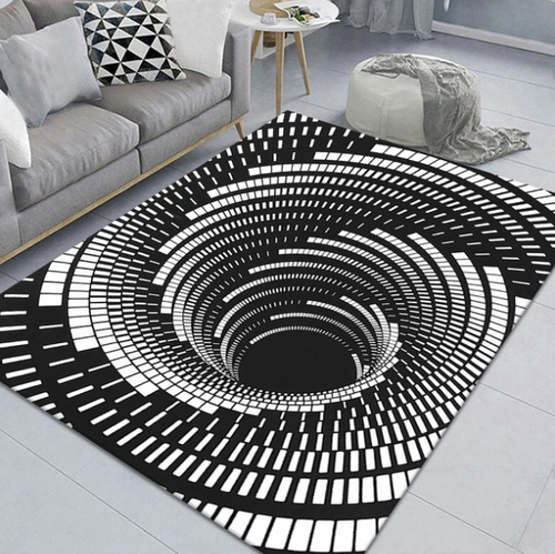 Creative Illusion Rug–Non-Slip Washable Area Carpet for Bedroom, Living Room & Entryway