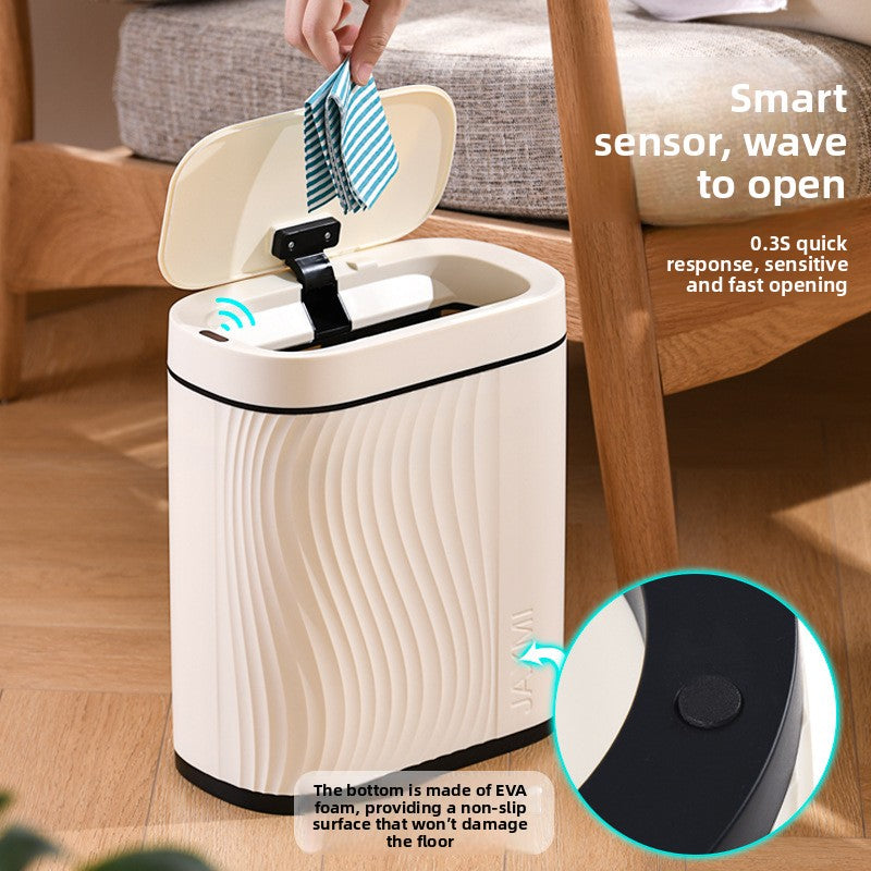 8L Automatic Sensor Bin - Touch-Free Smart Waste Bin for Bathroom, Kitchen & Bedroom
