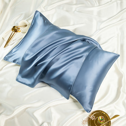 Silk Pillowcase Set (2 Pack) 48x74cm-Luxury Smooth Satin Pillow Covers-Hair & Skin Friendly Cooling Pillowcases