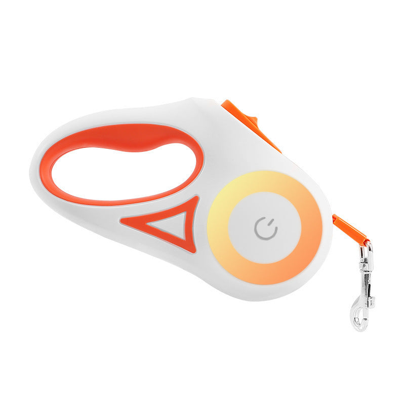 LED Retractable Dog Leash–USB Rechargeable Automatic Pet Lead For Day & Night Walks