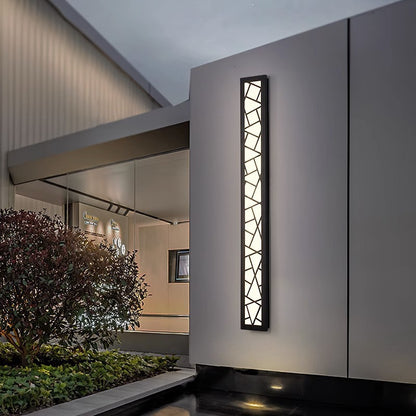 IP65 Outdoor LED Wall Light - Modern Linear Waterproof Exterior Wall Lamp