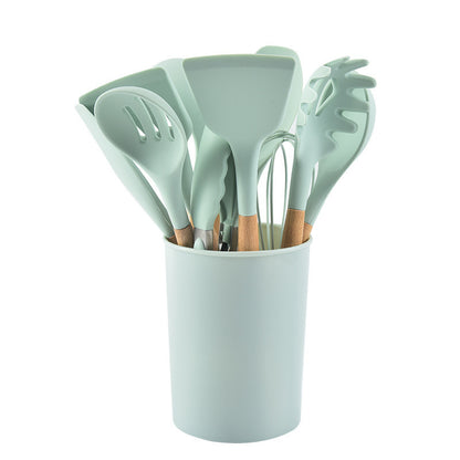 12-Piece Silicone Kitchen Utensil Set–Non-Stick Cooking Tools with Holder, Heat Resistant Kitchen Set