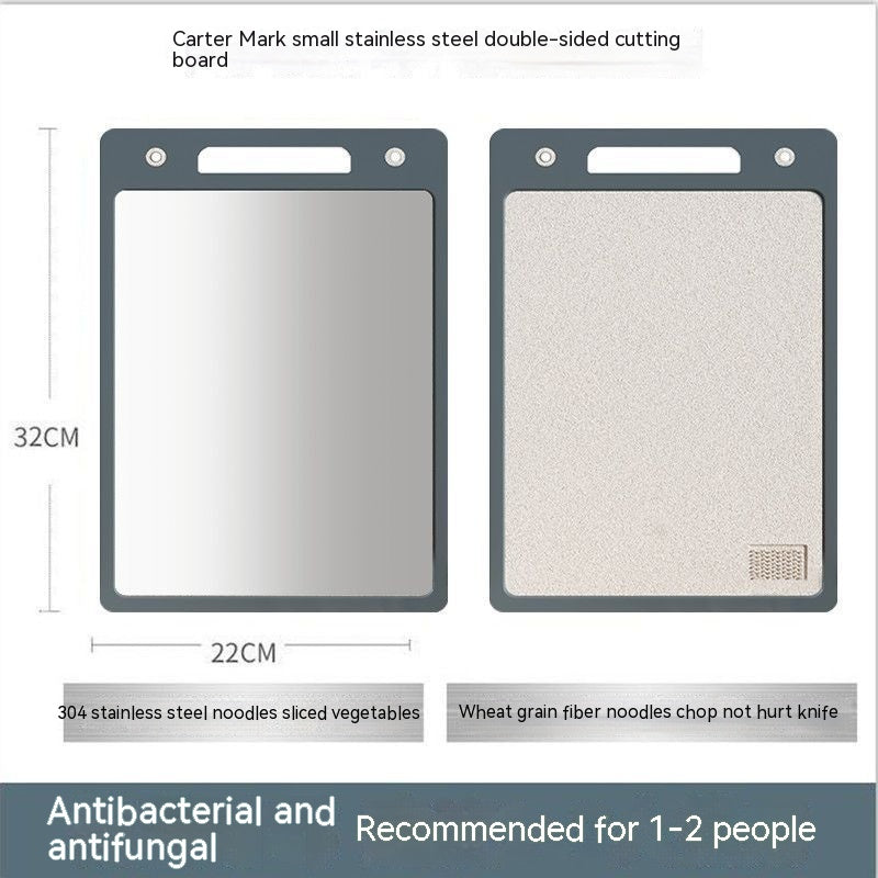 304 Stainless Steel Cutting Board–Hygienic Metal Chopping Board for Kitchen Food Prep