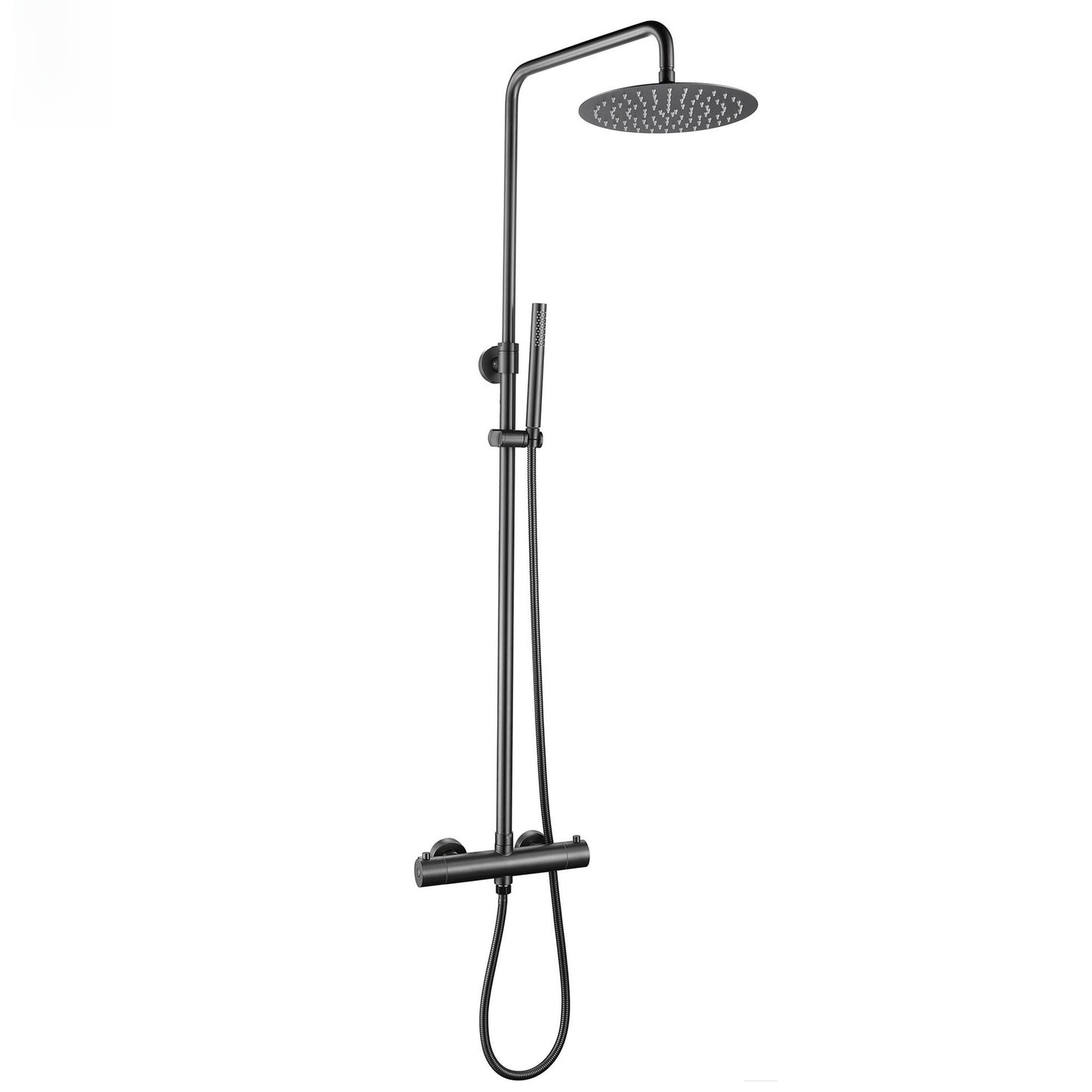 Luxury Thermostatic Shower System – 304 Stainless Steel Rainfall Shower Set