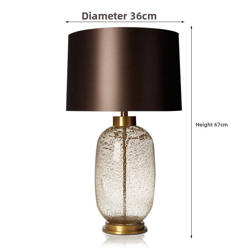 Modern Glass Table Lamp - Large Colourful Vase Bedside & Living Room Lamp