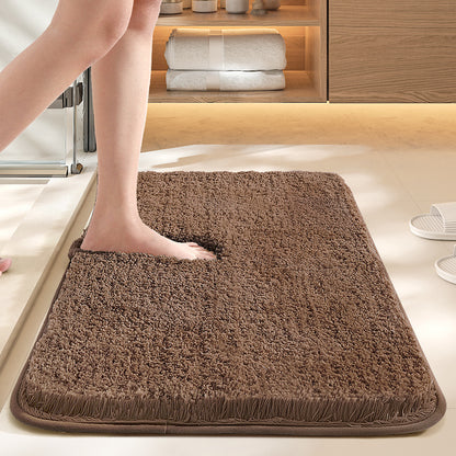 Luxury Velvet Bathroom Mat–Ultra Absorbent Non-Slip Bath Rug-Premium Quality For Bathrooms