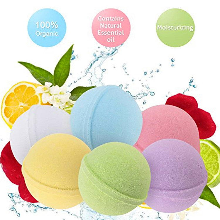 Essential Oil Bath Bomb Set | Aromatherapy Bath Salt Balls | Moisturizing Spa Bath Fizzers for Relaxation & Self Care (12PCS)