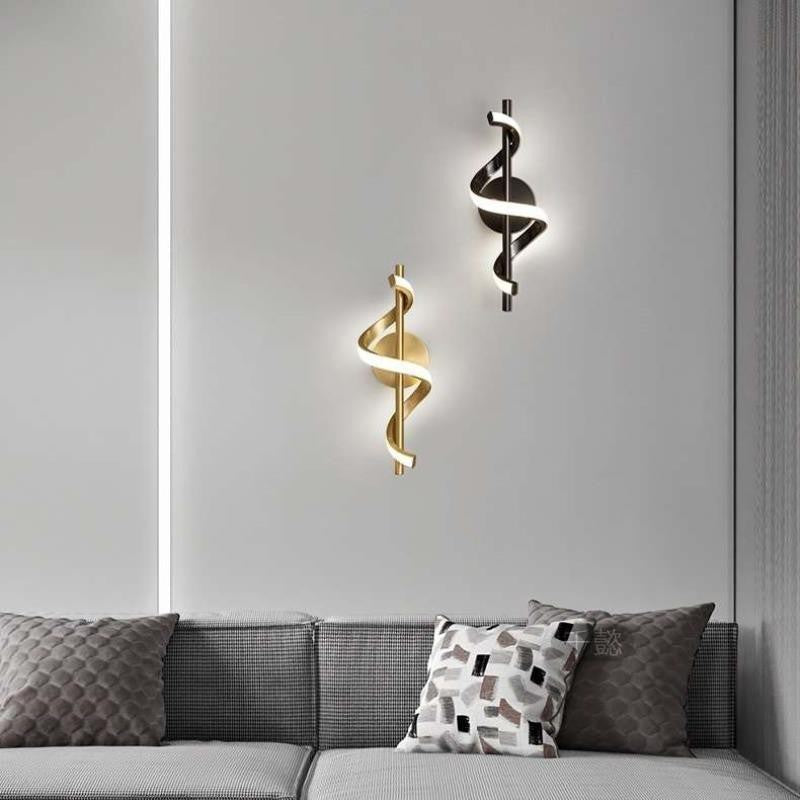 Modern Spiral LED Wall Light – Contemporary Indoor Wall Sconce