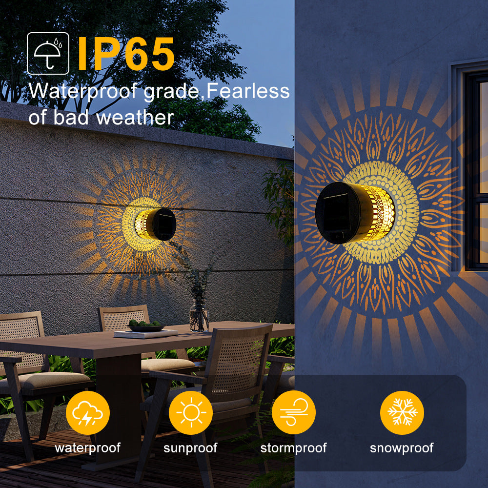 Solar Projection Garden Light–Waterproof Outdoor Decorative LED Landscape Lamp