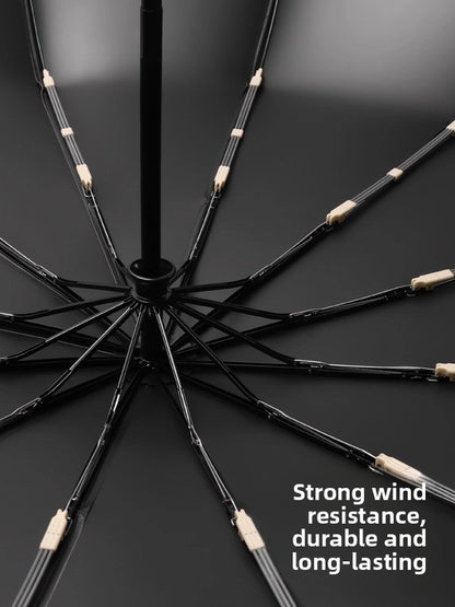 Fully Automatic Windproof Travel Umbrella–Compact UV Protection Folding Umbrella
