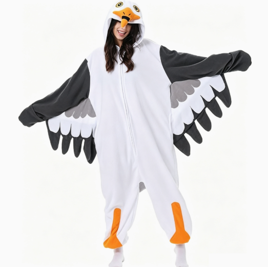 Animal Hooded Onesie – Plush Fleece Halloween Costume & Pajamas