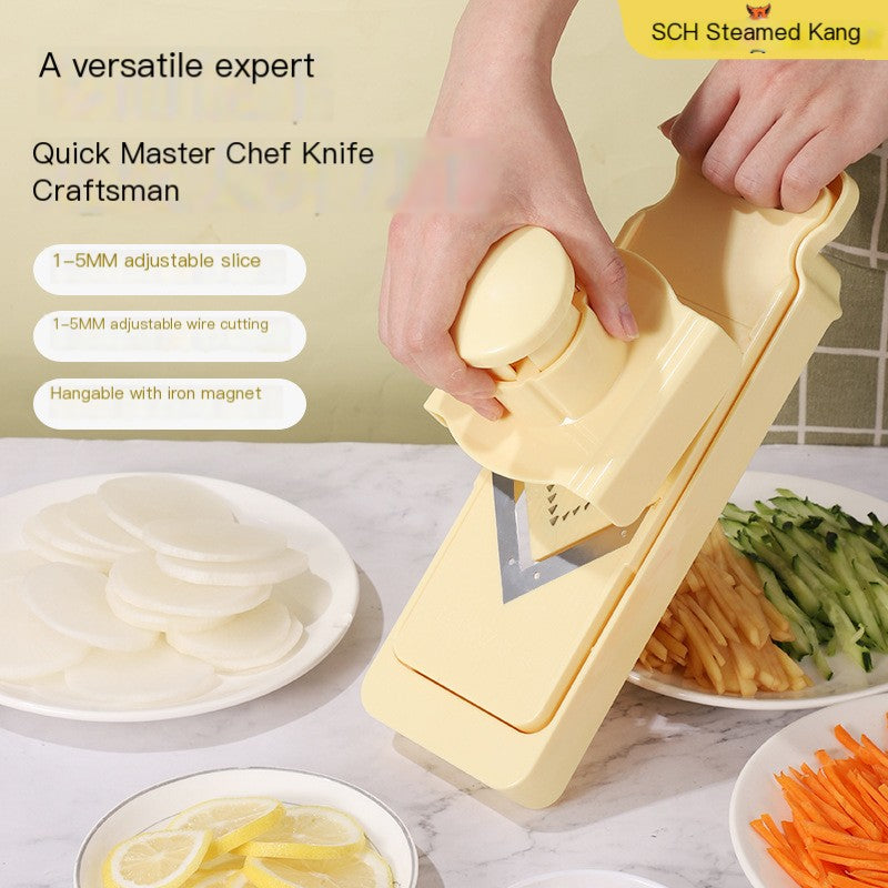 Multi-Function Vegetable Cutter–Adjustable Mandoline Slicer & Shredder, Kitchen Food Chopper Tool (1–5mm Thickness)