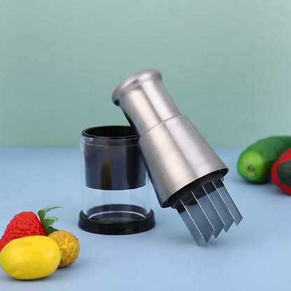 304 Stainless Steel Garlic Press – Heavy Duty Garlic Crusher & Mincer Tool, Easy Clean Kitchen Gadget