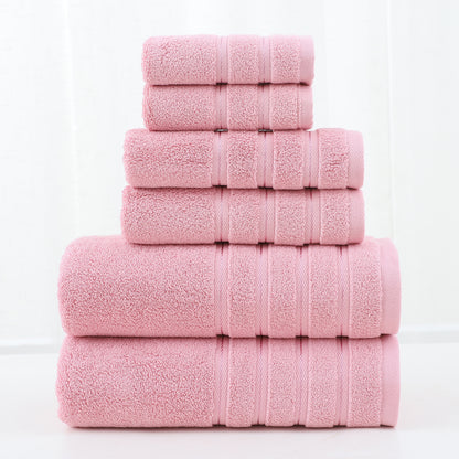 Luxury Combed Cotton Towel Set–Ultra Soft 6 Piece Bathroom Towel Collection