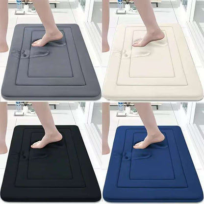 Memory Foam Bath Mat - Soft Quick Dry Non-Slip Bathroom Floor Rug