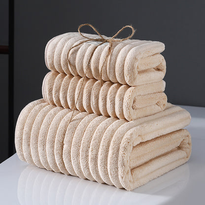 Ultra Soft Coral Fleece Towels-Super Absorbent Quick Dry Bath Towels-Lightweight Bathroom, Gym & Travel Towels