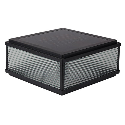 Solar LED Pillar Light - IP65 Waterproof 3 Colour Outdoor Garden Post Light