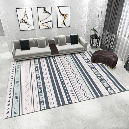 Imitation Cashmere Area Rug–Soft Non-Slip Crystal Velvet Carpet for Bedroom & Living Room