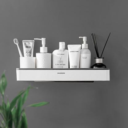 Wall Mounted Bathroom Storage Shelf-Over Toilet Organiser Rack-No Drill Space Saving Bathroom Shelf