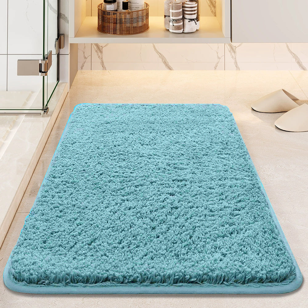 Soft Plush Non-Slip Bath Mat - Ultra-Absorbent Thick Bathroom Floor Rug Machine Washable