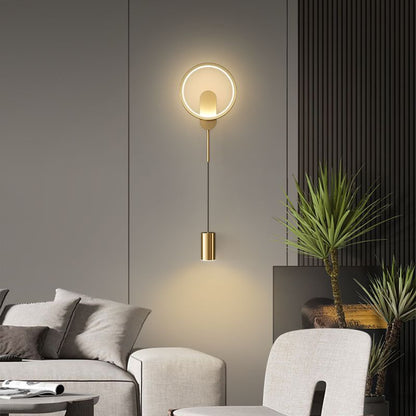 Modern Nordic LED Wall Lamp–Smart Dimmable Resin Wall Light With Remote Control