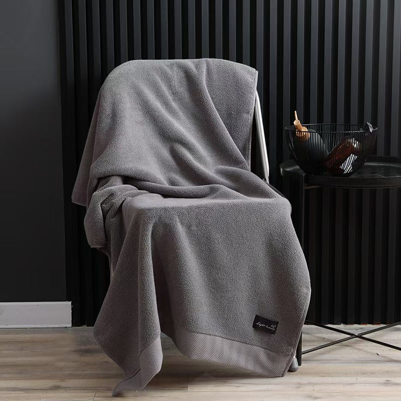 Oversized Cotton Bath Towel 80x160cm-Luxury Hotel Quality Soft Absorbent Towel-Large Quick Dry Bathroom & Beach Towel