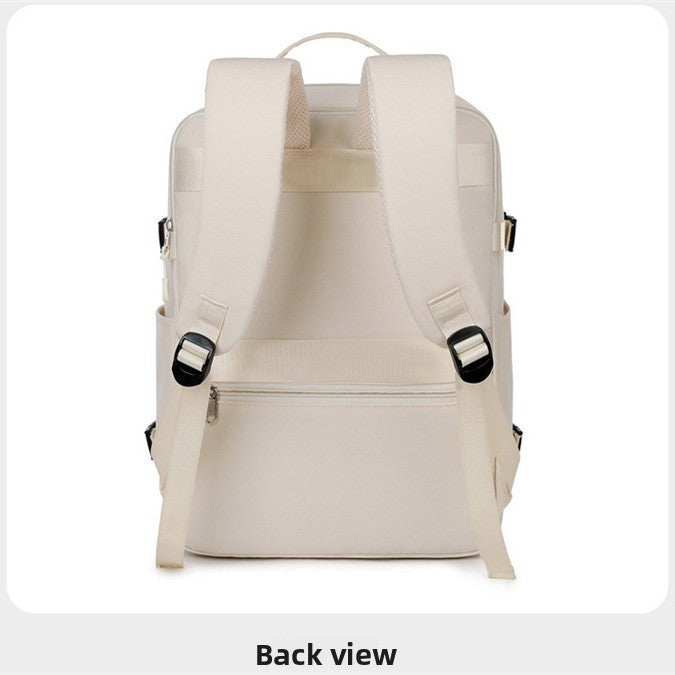Waterproof Travel Backpack–Airline Carry-On Backpack with Dry & Wet Separation & 15-Inch Laptop Compartment
