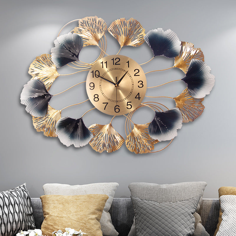 Nordic Modern Wall Clock - Large 75cm Minimalist Metal Quartz Decorative Clock
