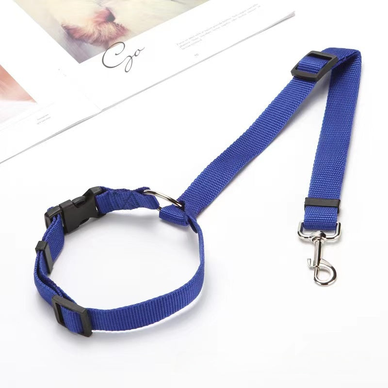 Adjustable Pet Car Safety Seat Belt – Headrest Dog & Cat Travel Restraint