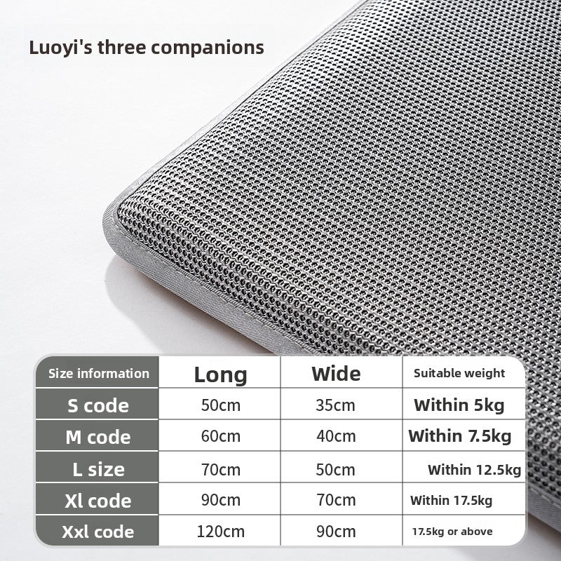 Pet Cooling Mat - Ice Silk Summer Cooling Bed for Dogs & Cats