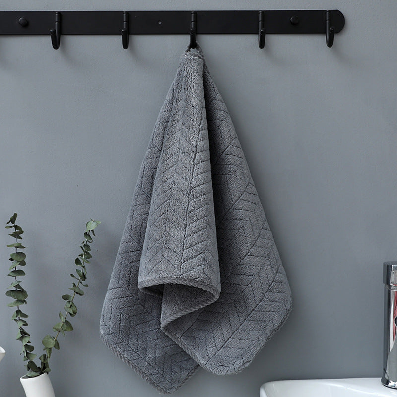 Coral Velvet Hand Towel 35x75cm-Ultra Soft Quick Dry Absorbent Towel-Luxury Bathroom Face & Hand Towel