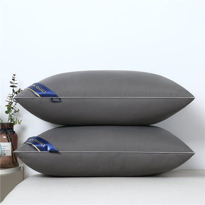 Cervical Spine Pillow Core–Ergonomic Neck Support Pillow, 3D Cotton & Down Velvet Bed Pillow for Pain Relief & Better Sleep