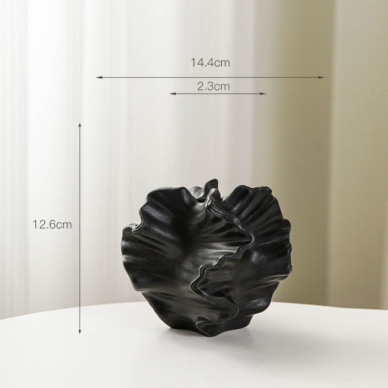 Matte Ceramic Flower Vase–European Style Decorative Vase for Fresh & Dried Flowers, Modern Home Décor