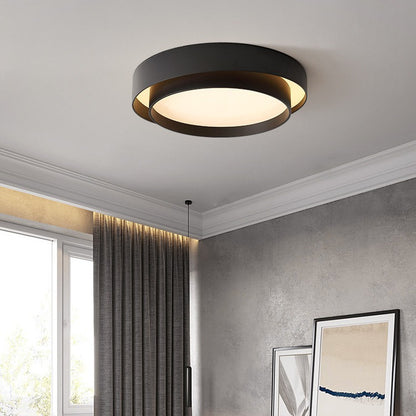 Japanese Minimalist LED Ceiling Light - 40cm Full Spectrum Flush Mount Lamp