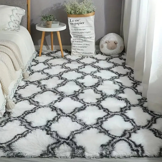 Soft Plush Area Rug–Modern Tie-Dye Non-Slip Carpet for Bedroom & Living Room Décor