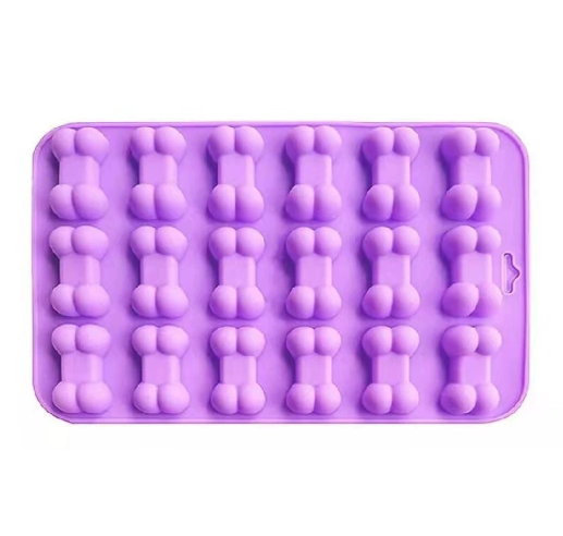 Silicone Dog Treat Molds–Paw & Bone Shape Baking Moulds, Non-Stick Pet Treat & Chocolate Molds
