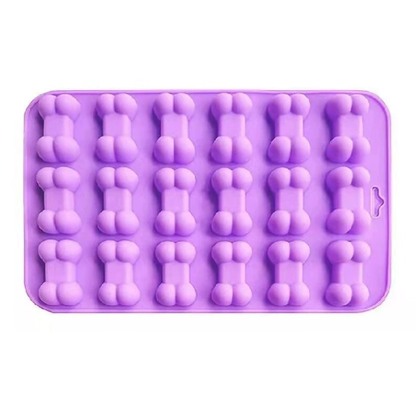 Silicone Dog Treat Molds–Paw & Bone Shape Baking Moulds, Non-Stick Pet Treat & Chocolate Molds