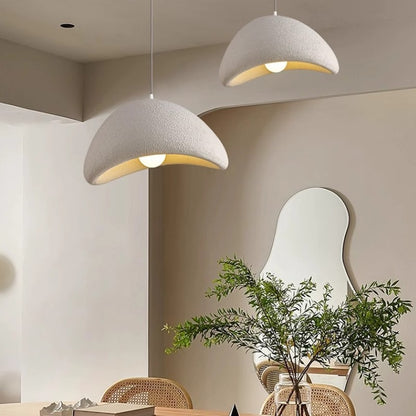 Wabi-Sabi LED Pendant Light - Modern Japanese Inspired Resin Hanging Ceiling Light