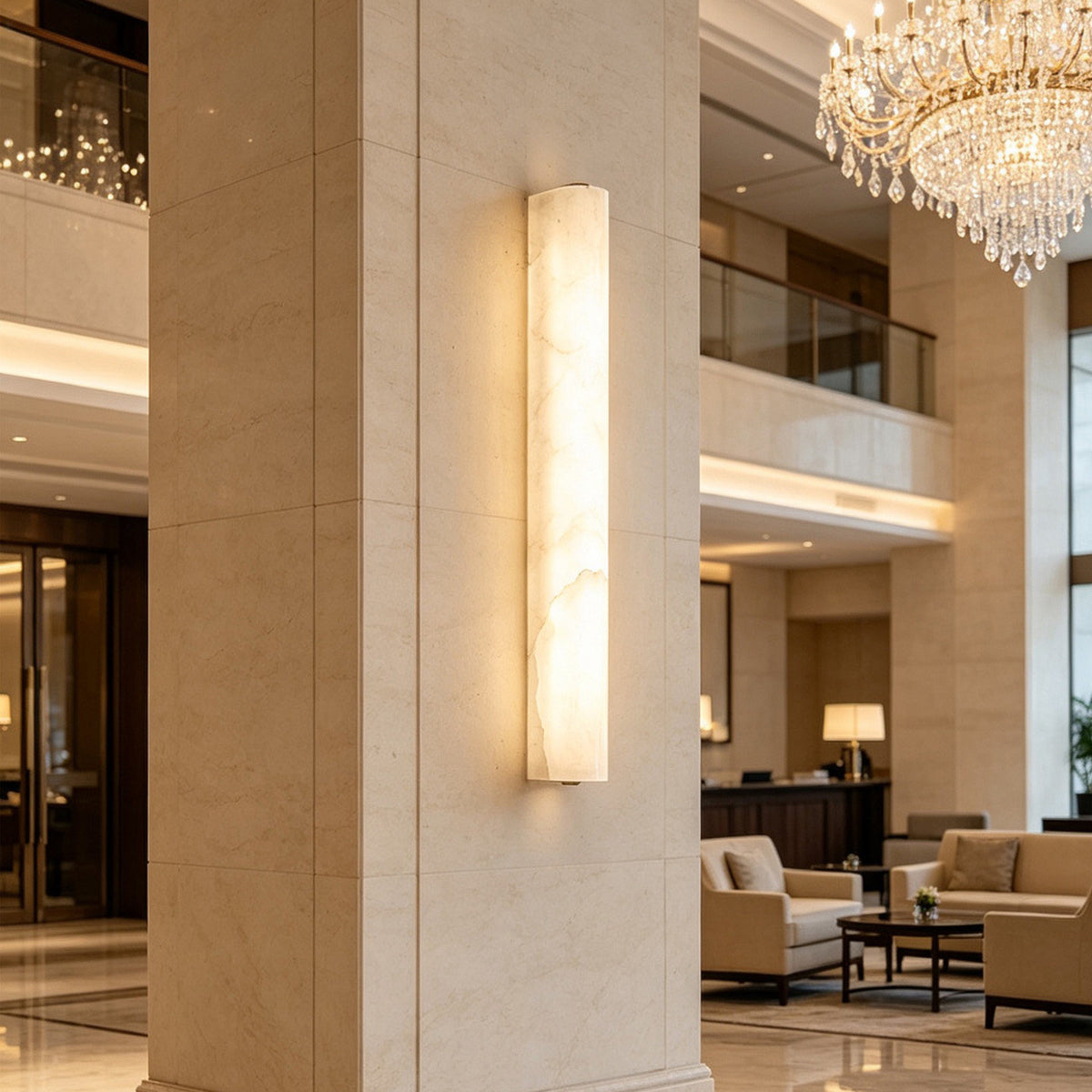 Natural Marble LED Wall Light - Modern Style Wall Lamp