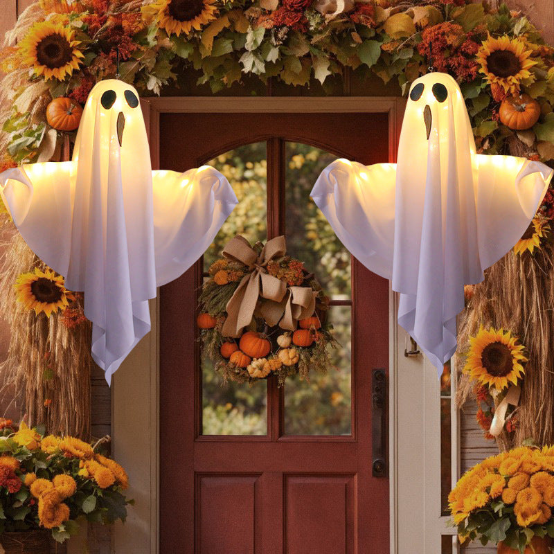 LED Screaming Hanging Ghost – Halloween Light-Up Decoration