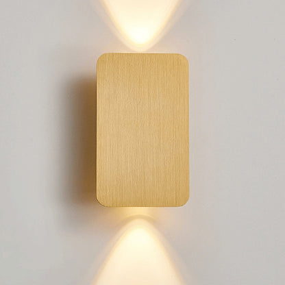 Modern LED Up Down Wall Light - Nordic Brushed Aluminium Wall Lamp for Bedroom & Living Room